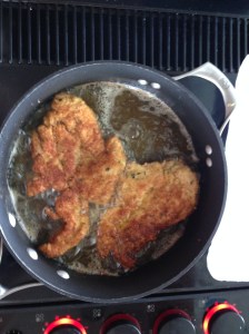 Cook nearly through; cooking will continue while baking